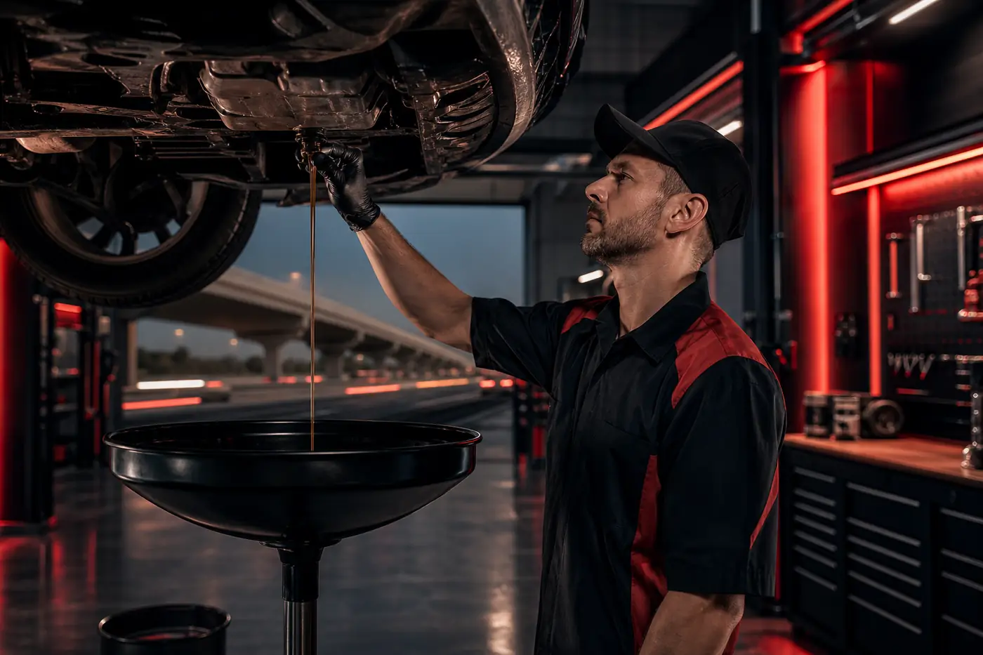 Oil change service for I-275 commuter vehicle at Plymouth Michigan auto shop